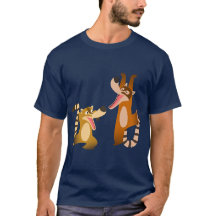Cute Glatt Tecknad Coatimundis T-Shirt
