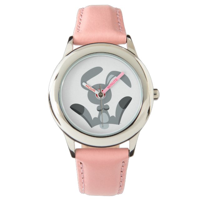 Cute Glatt Tecknad Rabbit Watch Armbandsur (Framsida)