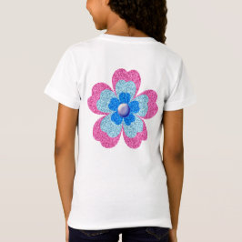 Cute glitter floral blooming garden  t shirt