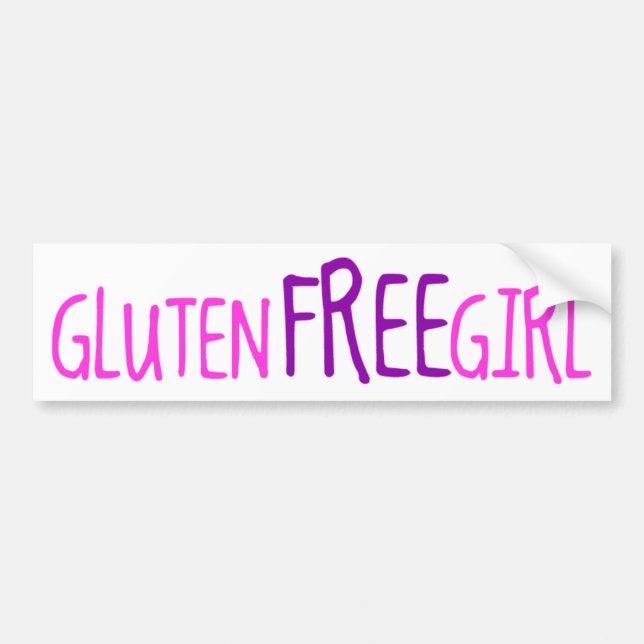 Cute Gluten Free Girl Bildekal (Framsidan)