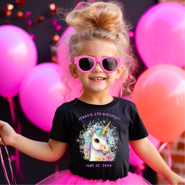 Cute Gnistra Magic Unicorn Birthday T Shirt
