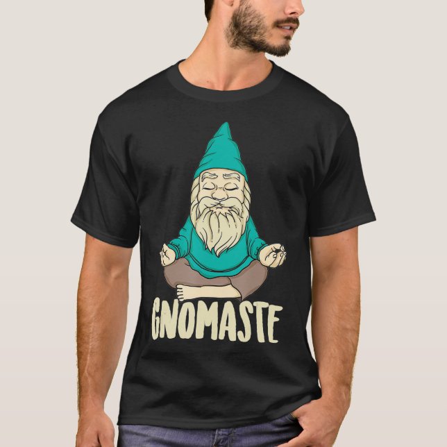 Cute Gnomaste-gåva för Yoga T Shirt (Framsida)