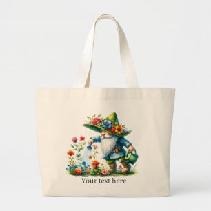 Cute gnome älskare jumbo tygkasse
