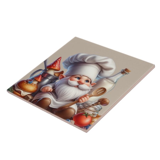Cute gnome älskare kakelplatta (Sidan)