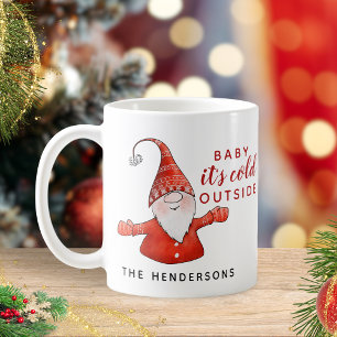 Cute Gnome Baby är Kallet utanför jul Kaffemugg