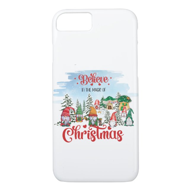 Cute Gnome Celebrating Christmas Holiday Case-Mate iPhone Skal (Baksida)