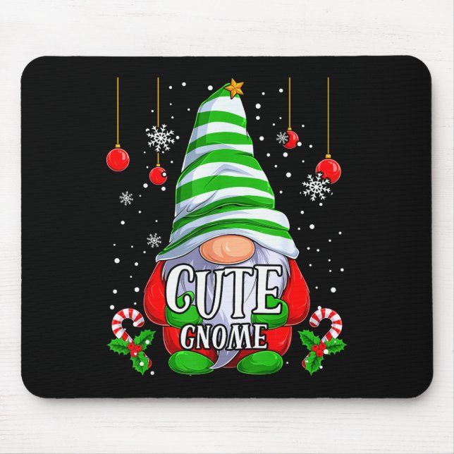 Cute Gnome Christmas Pajamas Matching Family Group Musmatta (Framsidan)