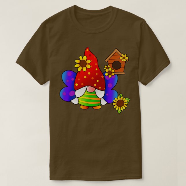Cute Gnome Design T Shirt (Design framsida)