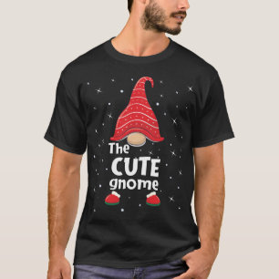 Cute Gnome-familjen matchande julklapp - gaffel T Shirt