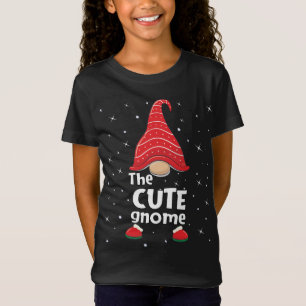 Cute Gnome-familjen matchande julklapp - gaffel T Shirt