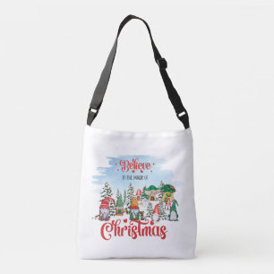 Cute Gnome firar jul-Helgdag Axelväska