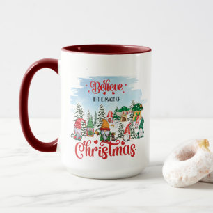 Cute Gnome firar jul-Helgdag Mugg