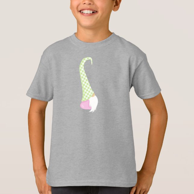 Cute Gnome, Garden Gnome, Little Gnome, Hat, Beard T Shirt (Framsida)