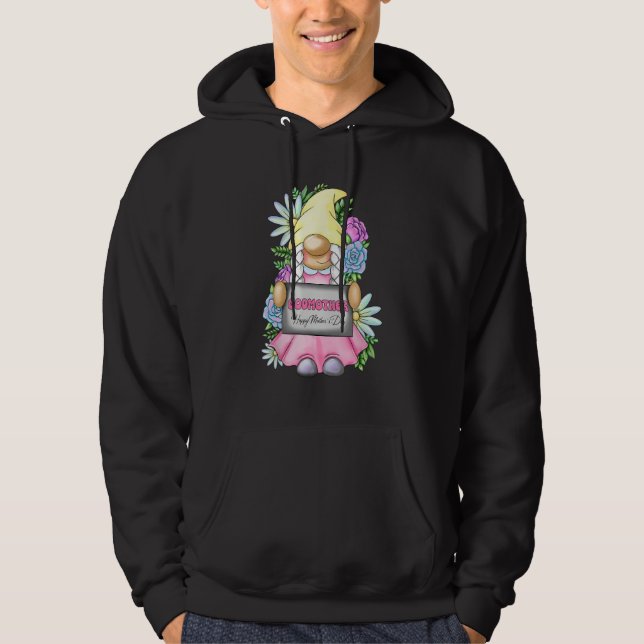 Cute Gnome Godmother Happy Mother s Day For Mom Gn Hoodie (Framsida)