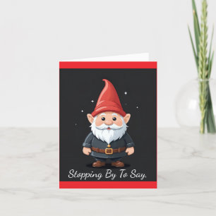 Cute Gnome-Helgdag Helgkort