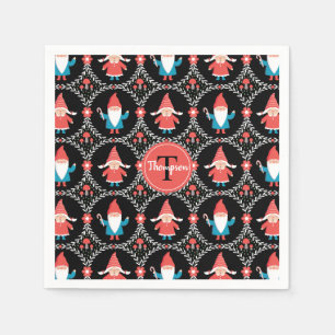 Cute Gnome-Helgdag Pappersservett