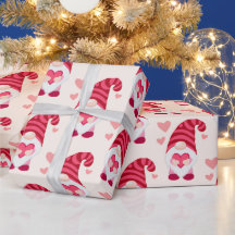 Cute Gnome Holding Heart Valentindagen