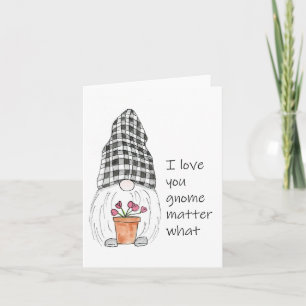 Cute Gnome i kärlek... Du bryr dig om vad det är. Kort