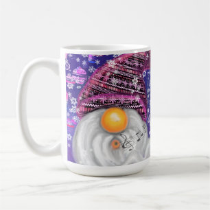 Cute Gnome i Lila Hat-Sjungorna Sång i jul Kaffemugg
