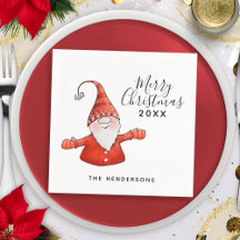 Cute Gnome i Red God jul