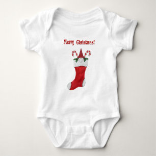 Cute Gnome i Red jul Stock Polkagrisars T Shirt