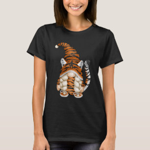 Cute Gnome i Tiger Costume och Tiger Mamma. Perfek T Shirt