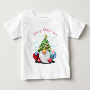 Cute Gnome jul Baby T-Shirt