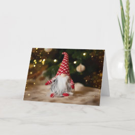 Cute Gnome-jul Helgkort