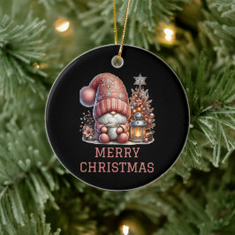 Cute Gnome-jul Julgransprydnad Keramik