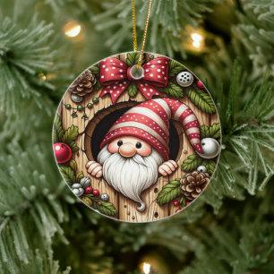 Cute Gnome-jul Julgransprydnad Keramik