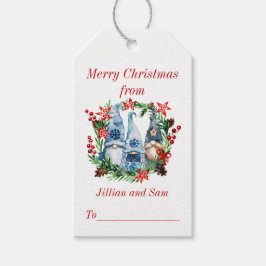 Cute Gnome-jul Presentetikett