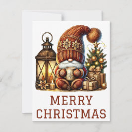 Cute Gnome-julkort Julkort