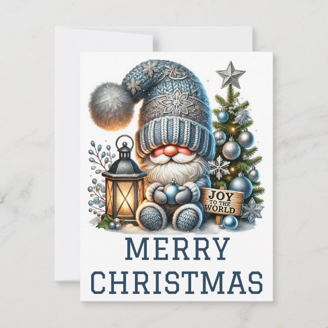 Cute Gnome-julkort Julkort (Framsida)
