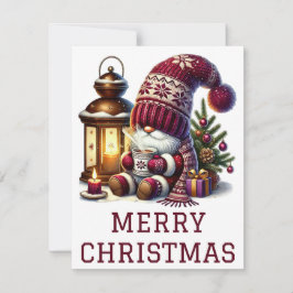 Cute Gnome-julkort Julkort