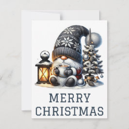 Cute Gnome-julkort Julkort