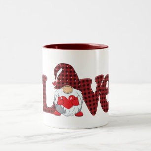 Cute Gnome/Kärlek Valentindagen Två-Tonad Mugg