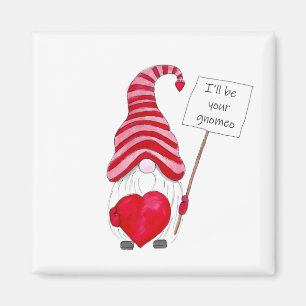 Cute Gnome Kärlek Valentine Magnet