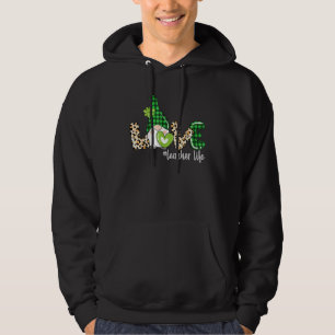 Cute Gnome Shamrock Kärlek Lacher Life St Patricks Hoodie