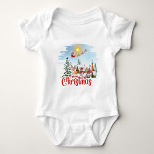 Cute Gnome, Snögubbe firar jul-Helgdag T Shirt