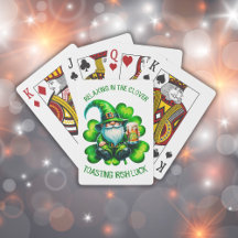 Cute Gnome-St patrick's day med öl |
