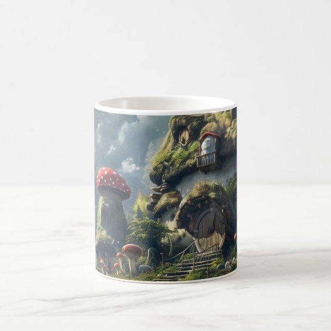 Cute gnome, svamphus kaffemugg (Center)