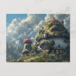 Cute gnome, svamphus vykort