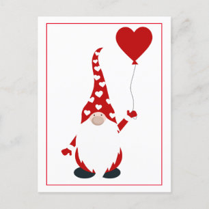 Cute Gnome Valentine Vykort