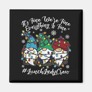 Cute Gnomes Allt är Brans julklapp Magnet