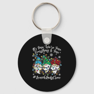 Cute Gnomes Allt är Brans julklapp Nyckelring