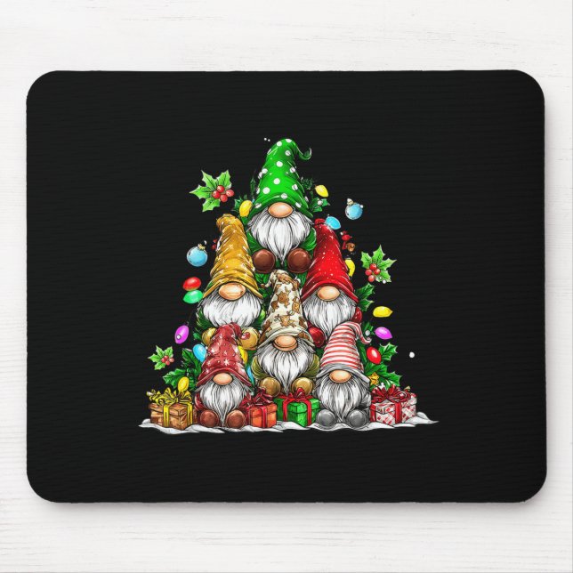 Cute Gnomes Christmas Tree Lights Gnomies Gnome Xm Musmatta (Framsidan)
