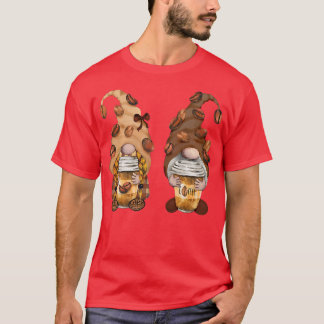 Cute Gnomes Coffee Funny Caffeine Manar Women Prem T Shirt