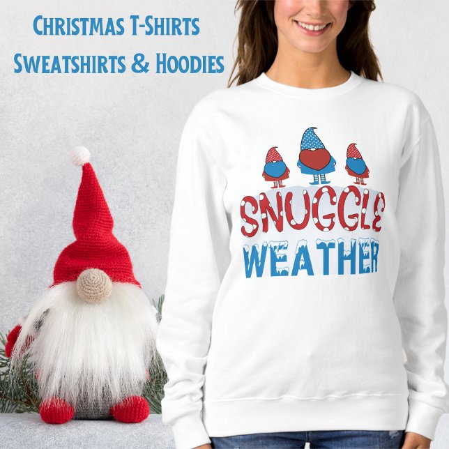 Cute Gnomes Dam Roligt T Shirt (Funny, Gnomes, Cute Ladies T-Shirt Sweatshirt)
