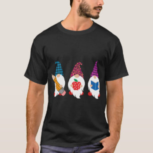 Cute Gnomes Funny Back to school Gift Teacher och T Shirt