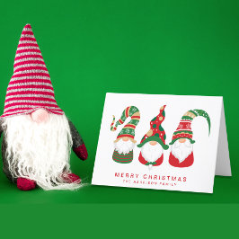 Cute Gnomes God jul Helgkort